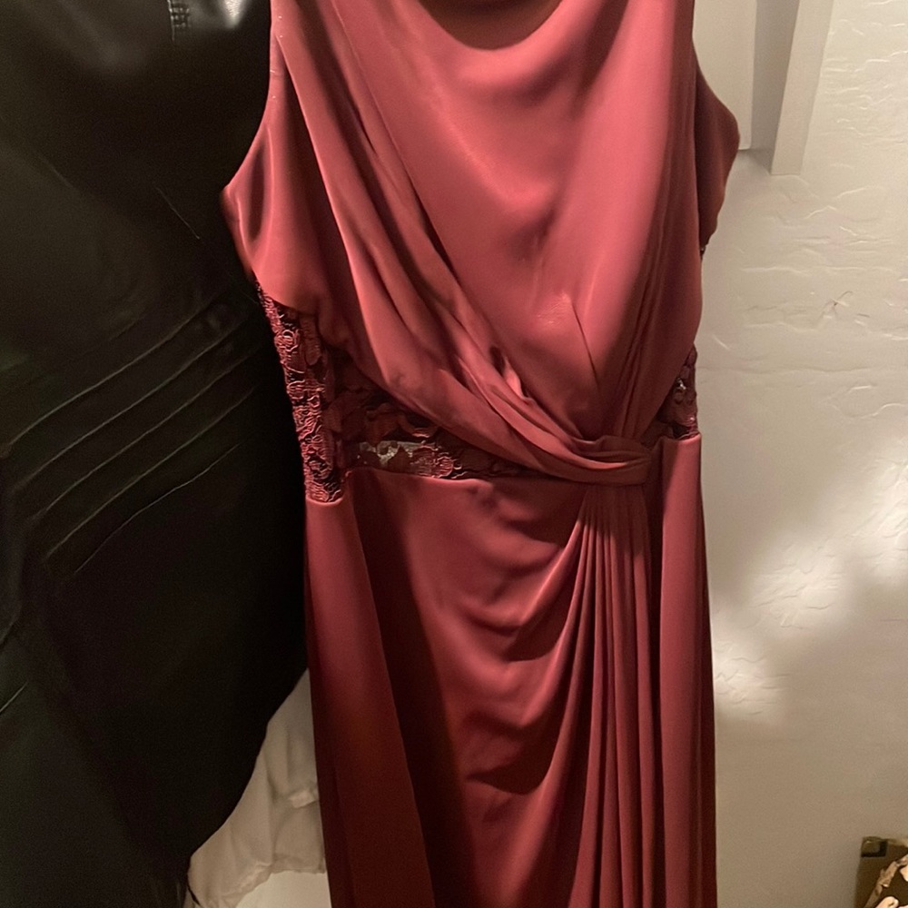 Size 8 maroon bridesmaid dress